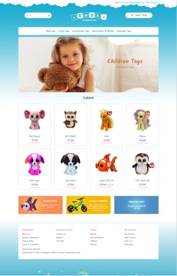 Childrentoys - Kids, Toys, Clothing, Baby - Responsive Template