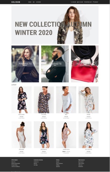 Solidum - Clothing, Outfits, Fashion - Responsive Template